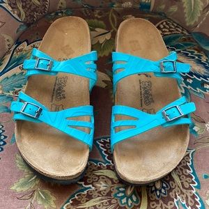 Birkenstock Birkis Sandals - Sky Blue Size 11-11.5 (42)